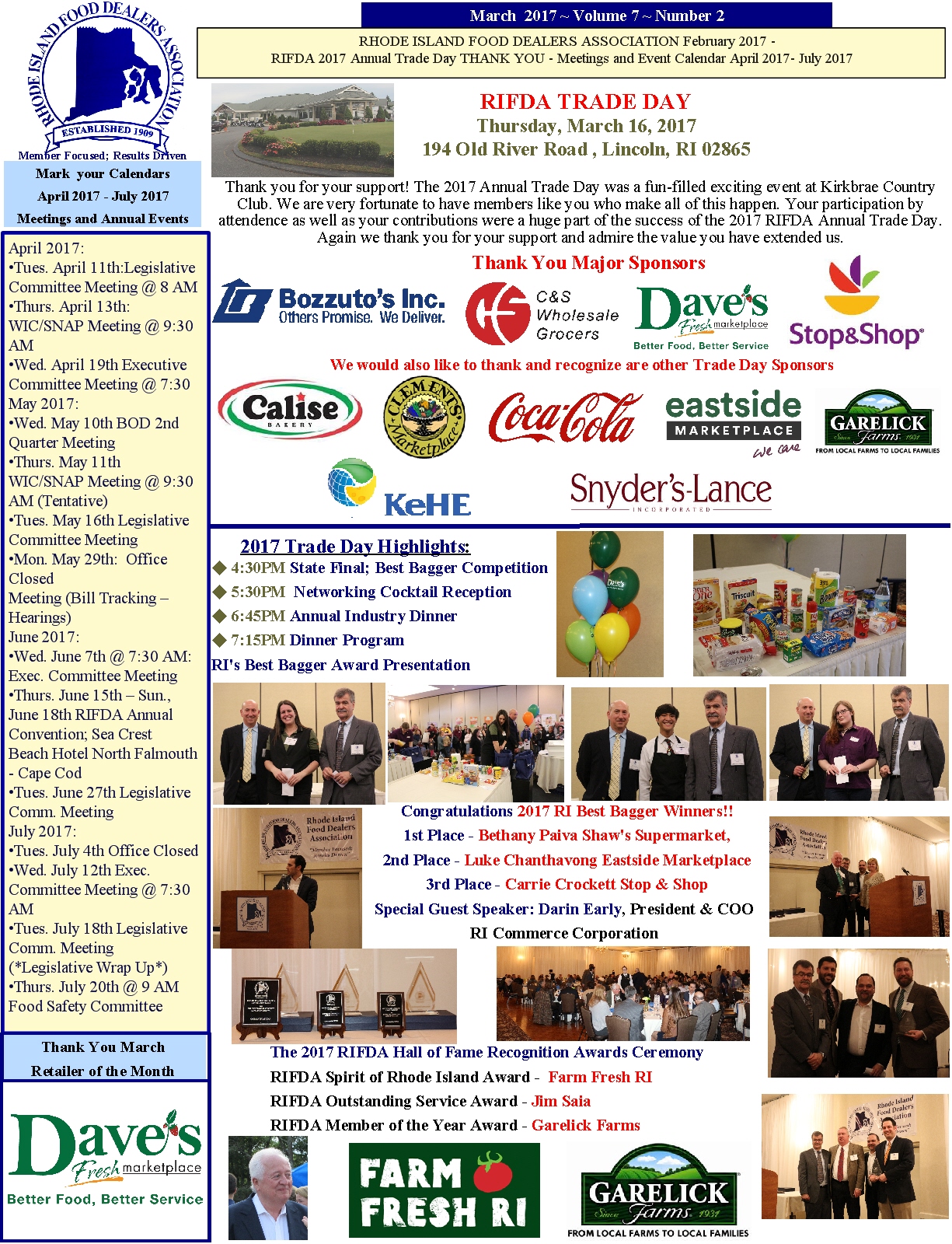 previous newsletters rhode island food dealers association dave flyer ri